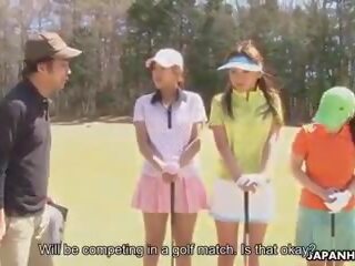 Aziāti golfs slattern izpaužas fucked par the ninth caurums: x nominālā filma 2c | xhamster