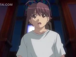 Anime søt babe viser henne penis suging ferdigheter