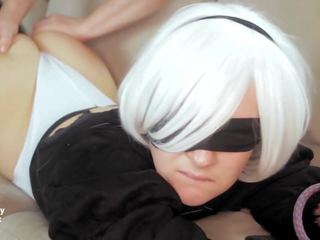 Yorha No 2 gets Captured and Face Fucked, sex 64