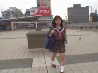 Free jav of Mikan delightful asian school babe