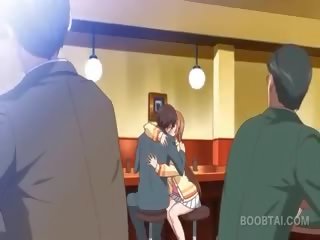 Redhead Anime School Doll Seducing Her perky Teacher