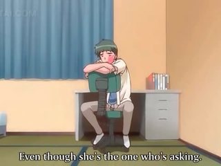 Kaakit-akit anime kasambahay pagbibigay bj sa knees at