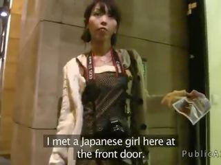 Japansk babe fucks stor penis til fremmed i europa